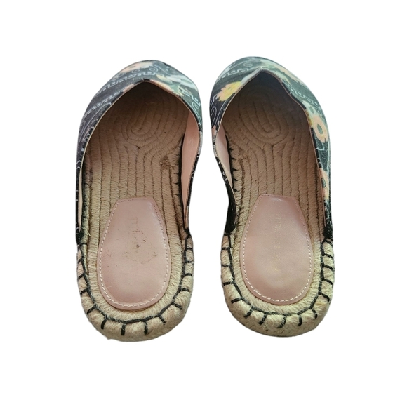 EUC ANTHROPOLOGIE AVEC LES FILLES WOMEN'S BLACK POPPY VAL SLIDE ON SZ9 - Picture 2 of 8